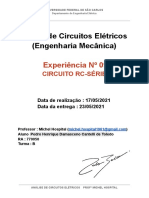 EXP9 - CIRCUITO RC-SÉRIE - Análise de Circuitos Elétricos