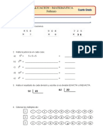 Evaluación Mensual Feb Matematica