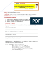 Una Receta Económica y Nutritiva .Comunicación