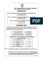 Mtech II Sem Notification