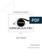 KORG KROME Sample Map Editor User's Manual