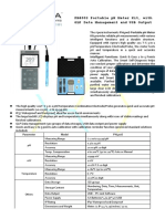 PH400S Portable PH Meter Kit, With GLP Data Management and USB Output