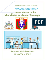 Reglamento de Laboratorio 2022