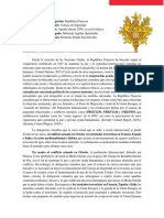 Documento de Posición Francia