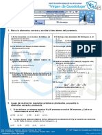 Nivel Secundario GRADO/SECCIÓN 3º "A" y "B" Área Docente Tema Fecha de Presentación Virtual 30 de Mayo