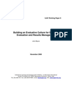 ILAC Working Paper No8 EvaluativeCulture Mayne