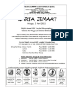 Warta Jemaat Minggu 5 Juni 2022