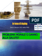 In Tema Di Doping - Dott. a. Sterpini DCO FMSI - Scuola Dello Sport CONI Puglia