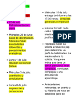 Fechas Lectoescritura