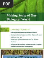 Making Sense of Our Biological World: Lesson 3