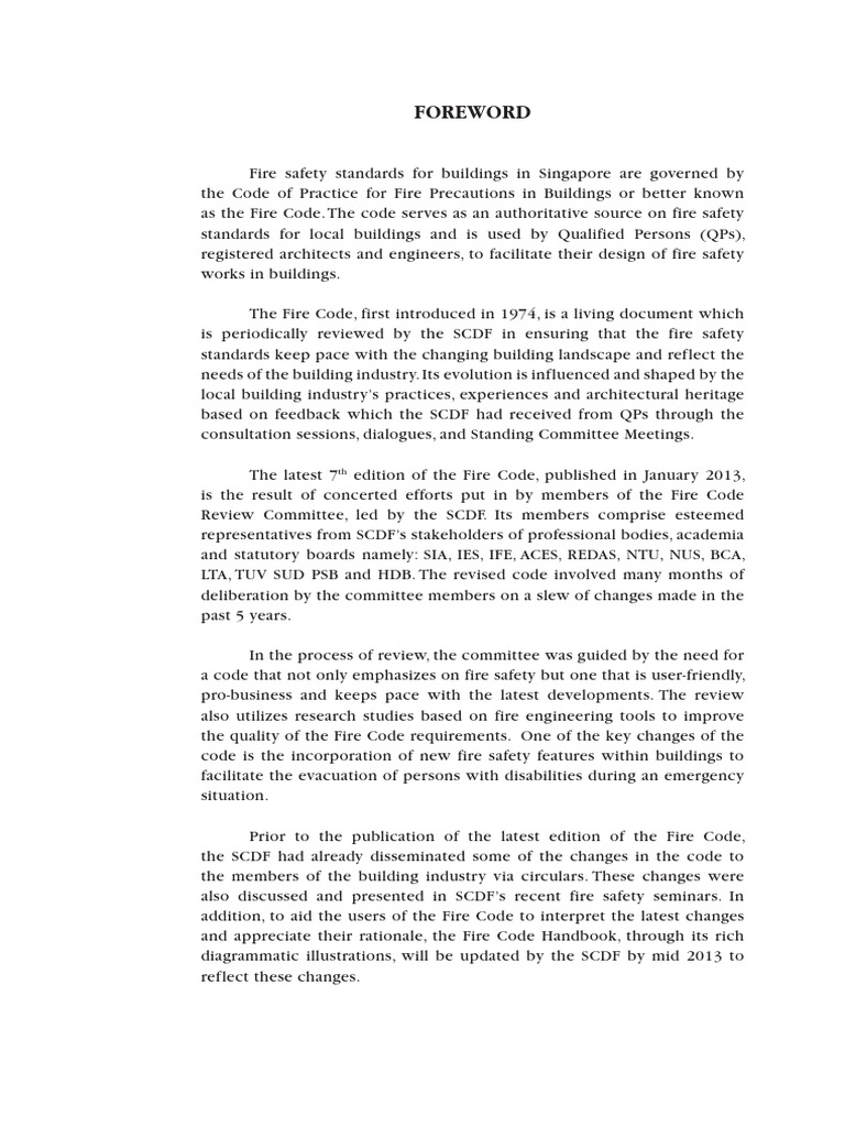 SCDF Code of Practice 2013 | PDF | Wall | Fire Sprinkler System