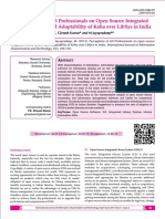 Perceptions of Lis Professionals On Open Source Integrated Library System and Adoptability of Koha Over Libsys in India