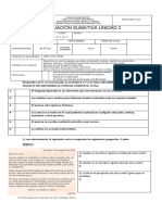 EVALUACION LENGUAJE UNIDAD 2 Agosto