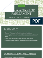 Composition of Parliament by Nisha Rani 11 D