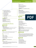 Speak Out-Preintermediate Answer Key - Unit 1 (Part2)