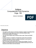 Syllabus Computational Fluid Dynamics Engs. 150: Instructor: André Bakker