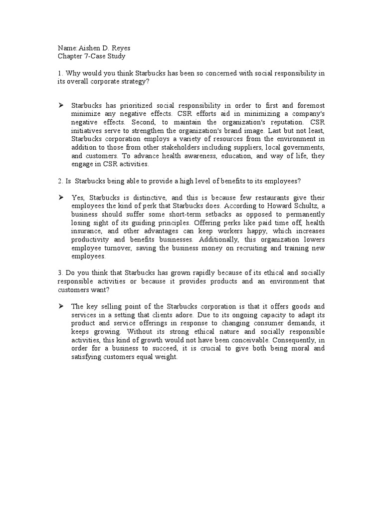 Chapter 7 - Case Study | PDF