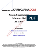 Assam Schemes List