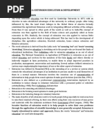 Unit 2 Extension Education and Development