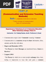 Unit 5 Communication and Extension Teaching Methods