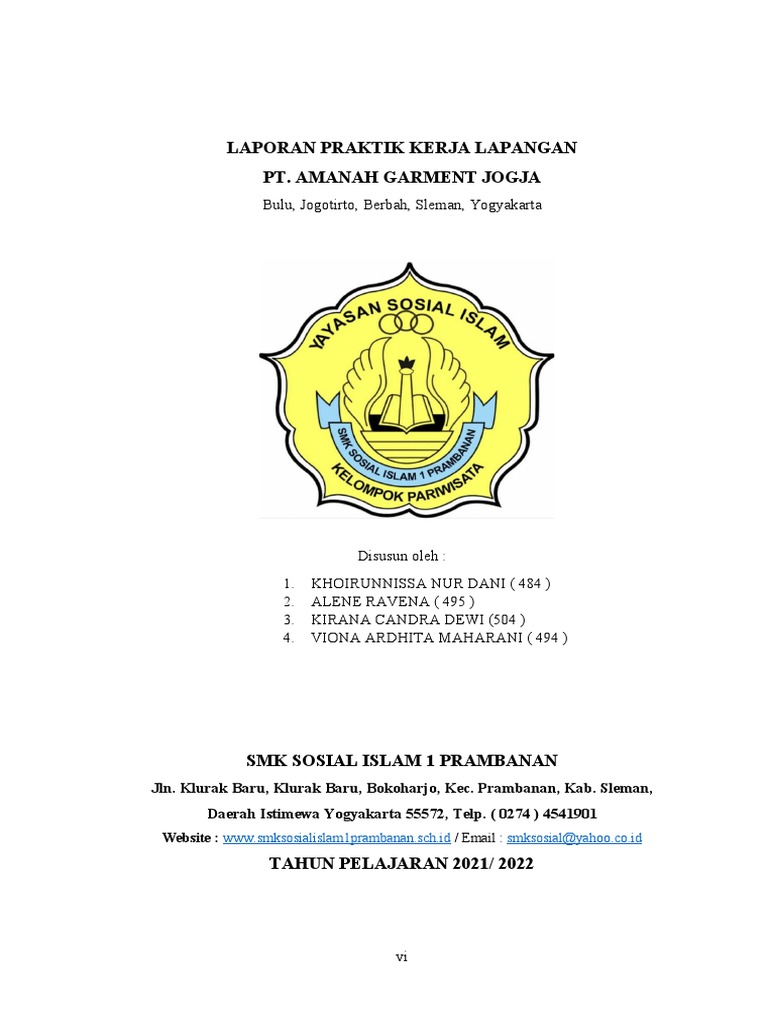 Contoh Laporan PKL | PDF