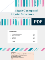 Part 1: Basic Concepts of Crystal Structures: Unit 3: The Chemistry of Engineering Materials