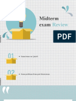 Midterm Exam: Review