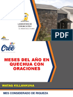 LECCION-08-MESES DEL AÑO CON ORACIONES-QUECHUA- CREE 2022