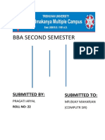 Bba Second Semester