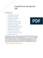 101 bài toán trong đề toán tư duy logic lớp 1 PDF cho bé 6 tuổi