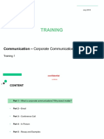 Training: Communication - Corporate Communications