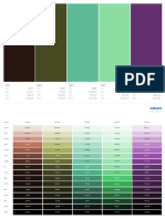 5 Color Palette with HEX, RGB and CMYK Codes