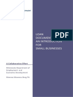 Loan Documentation: An Introduction FOR Small Businesses: A Collaborative Effort