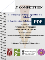 Essay Competition: 1. 2. Slum-Free Cities - Solutions and Strategies