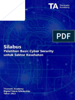 Silabus Basic Cyber Security Untuk Sektor Kesehatan