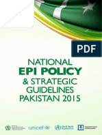 National EPI Policy & Strategic Guidelines Pakistan 2015