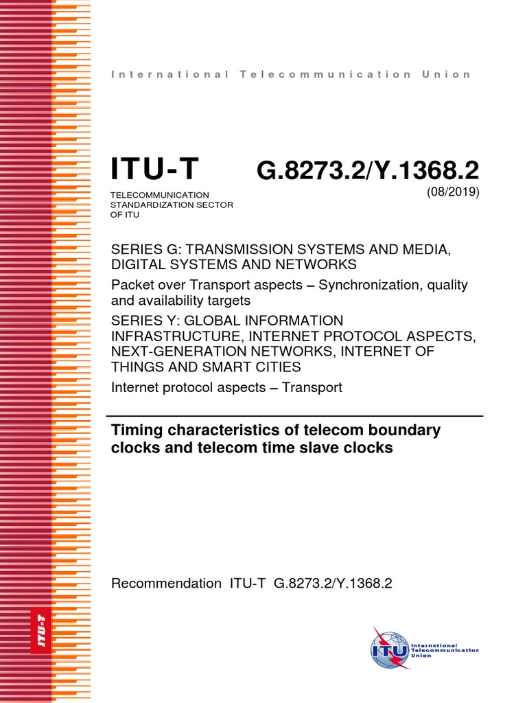 Telecom Clock Timing Standards | PDF | Bandwidth (Signal Processing ...