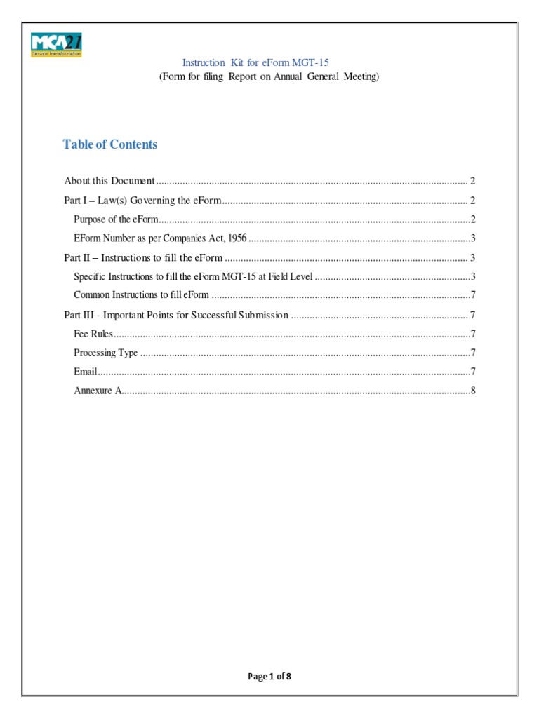 MGT-15 eForm Instruction Kit | PDF | Chief Financial Officer | Computing