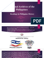 National Archives of The Philippines: Readings in Philippine History