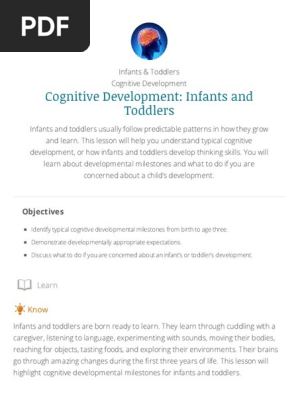 Cognitive development of infants and toddlers pdf cheap