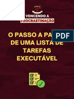 O Passo A Passo de Uma Lista de Tarefas Executável