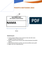 Kartu Peserta Matsama 2022