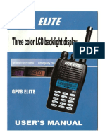 Manual Motorola GP78 Elite - Fq PMPR 159.425 