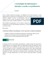 As Tecnologias Da Informação e Comunicação, A Escola e Os Professores