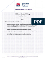 Minimum Standard Test Report