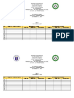 Palawan School In-Service Training Attendance Sheet November 2021