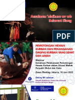 Pemotongah Hewan Kurban Yang Aman Dan Sehat Dit Kesmavet 10 Juni 2022