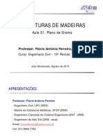 Estruturas de Madeira - Aula 01