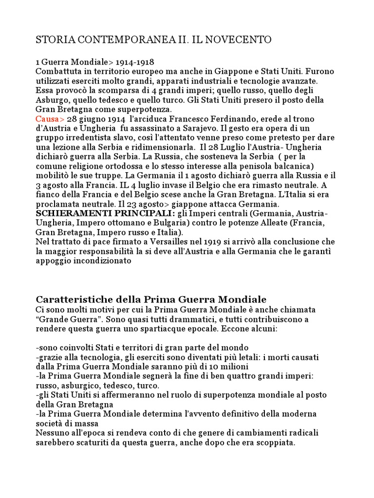 Storia Contemporanea PDF