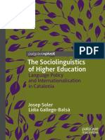 The Sociolinguistics of Higher Education: Language Policy and Internationalisation in Catalonia